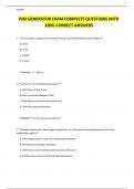 PJM GENERATION EXAM COMPLETE QUESTIONS WITH 100&percnt; CORRECT ANSWERS 2024