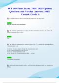 ICS 100 Final Exam &lpar;2024&sol; 2025 Update&rpar; Questions and Verified Answers&vert; 100&percnt; Correct&vert; Grade A