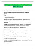 NSG 2421 Medications For Final Exam With Solution