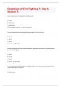 Essentials of Fire Fighting 7- Chp 6&comma; Section F  Questions And Answers