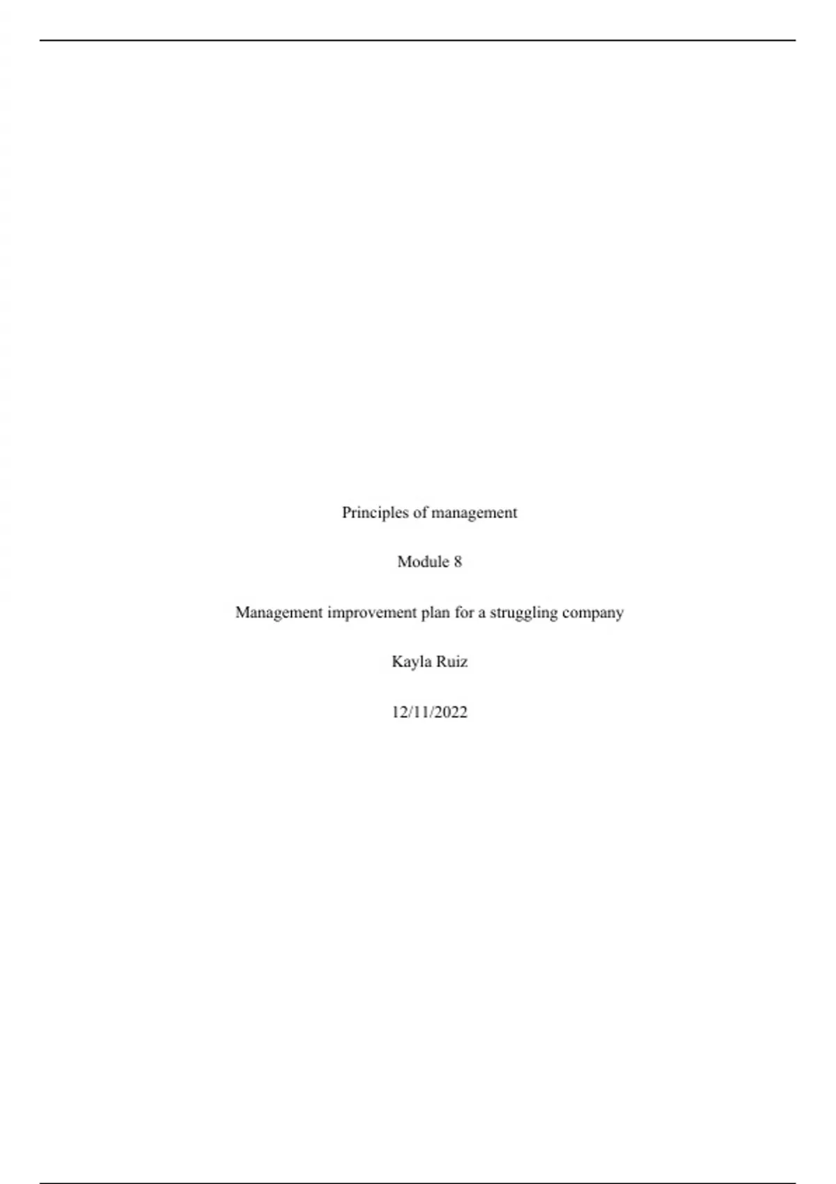 module 8 final project two - OL-215-H2008 (OL215) - Stuvia US