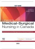 Test bank for Lewis's Medical-Surgical Nursing in Canada-Assessment and Management of Clinical  Problems 5th Edition by Jane Tyerman&comma; Shelley Cobbett&comma; Mariann M&period; Harding&comma; Jeffrey Kwong&comma; Dottie  Roberts&comma; Debra Hagler & Courtney Reinisch