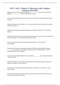 PSYC 2410 - Chapter 15 Questions with Complete Solutions 2024&sol;2025