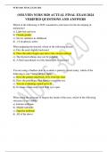 &lpar;SOLVED&rpar; NURS 3020 ACTUAL FINAL EXAM 2024 VERIFIED QUESTIONS AND ANSWERS  