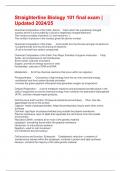 Straighterline Biology 101 final exam &vert; Updated 2024&sol;25