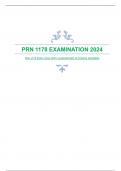 PRN 1178 EXAM 2024 WITH GUARANTEED ACCURATE ANSWERS
