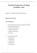 Test Item File- Practice Test Bank - The Earth Through Time&comma;Levin&comma;10e