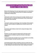 TExES Science of Teaching Reading &lpar;STR&rpar; &lpar;293&rpar; Quiz 3 EXAM 2024-2025