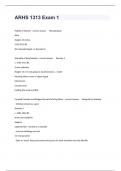 ARHS 1313 Exam 1 Complete Actual Exam Questions With Correct Answers&period;