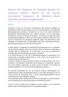 Samenvatting tekst towards the integration of treatment systems for substance abusers