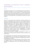 Samenvatting tekst Co-Ordination and Continuity of Care in Substance Abuse Treatment