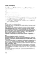 Complex Systems college uitgetypt &plus; vertaald 