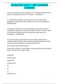 Tampa Bio exam 1 with complete solutions&period;