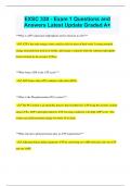 EXSC 330 - Exam 1 Questions and Answers Latest Update Graded A&plus;