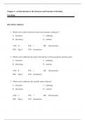 Test Item File- Practice Test Bank - The Human Body in Health and Disease&comma;Patton&comma;6e 