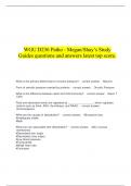      WGU D236 Patho - Megan&sol;Shay&rsquo;s Study Guides questions and answers latest top score&period;