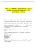   WGU D236 Patho - Megan&sol;Shay&rsquo;s Study Guides questions and answers 100&percnt; guaranteed success&period;