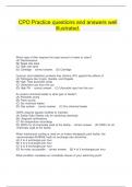  CPO Practice questions and answers well illustrated&period;