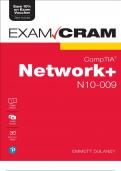 CompTIA Network&plus; N10-009 Exam Cram 8th Edition Pearson  2024 