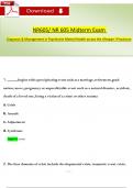 NR 605&sol; NR605 Midterm Exam Qs & Ans &lpar;Latest 2024 &sol; 2025&rpar;&colon; Diagnosis & Management in Psychiatric-Mental Health across the Lifespan I Practicum &lpar;Verified Answers&rpar;