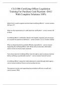 CLG 006 Certifying Officer Legislation Training For Purchase Card Payment -DAU With Complete Solutions 100&percnt;