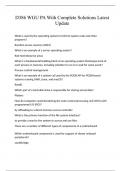 D386 WGU PA With Complete Solutions Latest Update