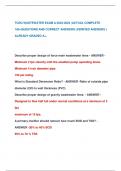 TCEQ WASTEWATER EXAM A 2023-2024 &vert;ACTUAL COMPLETE  160&plus;QUESTIONS AND CORRECT ANSWERS &lpar;VERIFIED ANSWERS &rpar;  ALREADY GRADED A&plus;&period;