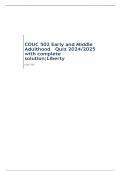 COUC 502 Early and Middle Adulthood   Quiz 2024&sol;2025 with complete solution&semi;Liberty