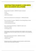 CONTRACTING EXAM &num;1-4 2024 WITH 100&percnt; ACCURATE SOLUTIONS