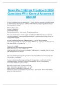 New&equals; Pn Children Practice B 2024 Questions With Correct Answers A Graded