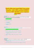 Stuvia Ahip med surge Maid Term exam Seraphin- with 100&percnt; verified CORRECT Answers BEST REVIEW &lpar;Latest Update&rpar; 2023&sol;2024 100 Q&A