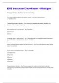 EMS Instructor&sol;Coordinator - Michigan Questions And Answers