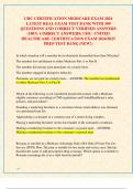 UHC CERTIFICATION MEDICARE EXAM 2024  LATEST REAL EXAM TEST BANK WITH 300  QUESTIONS AND CORRECT VERIFIED ANSWERS  &lpar;100&percnt; CORRECT ANSWERS&rpar; UHC- UNITED  HEALTHCARE CERTIFICATION EXAM 2024&sol;2025  PREP TEST BANK &lpar;NEW&excl;&rpar;