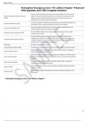 Prehospital Emergency Care 11th edition Chapter 1Flashcard With Questions And 100&percnt; Complete Solutions