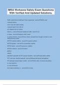 IMSA Workzone Exam Questions With Verified And Updated Solutions&period;