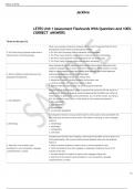 LETRS Unit 1 Assessment Flashcards With Questions And 100&percnt; CORRECT  ANSWERS