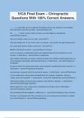 IVCA Final Exam &ndash; Chiropractic Questions With 100&percnt; Correct Answers&period;