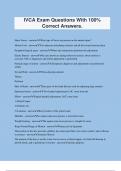 IVCA Exam Questions With 100&percnt; Correct Answers&period;