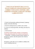 CWEL EXAM NEWEST 2024 ACTUAL  EXAM COMPLETE 230 QUESTIONS AND  CORRECT DETAILED ANSWERS &lpar;100&percnt;  VERIFIED ANSWERS&rpar; &vert;ALREADY GRADED  A&plus;&vert;&vert;BRAND NEW&excl;&excl;