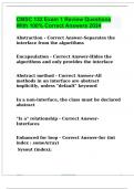 CMSC 132 Exam 1 Review Questions With 100&percnt; Correct Answers 2024