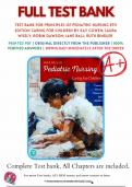 Test Bank - Principles of Pediatric Nursing&colon; Caring for Children&comma; 8th Edition &lpar;Cowen&comma; 2023&rpar;&comma; Chapters 1-31 &vert; ISBN 9780136859963 &lpar;All Chapters Covered&rpar;