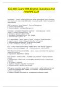 ICS-400 Exam With Correct Questions And Answers 2024