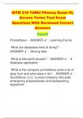 ISTM 210 TAMU Phinney Exam III&comma;  Access Terms Test Exam Questions With Reviewed Correct  Answers  Pass&excl;&excl;