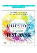 Test Bank for Fundamentals of Nursing&colon; Active Learning for Collaborative Practice 3rd Edition By Barbara L Yoost LATEST VERSION 