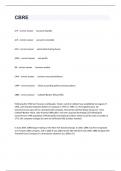 CBRE Study Guide Questions And 100&percnt; Verified Answers&period;