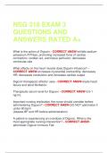 NSG 318 EXAM 3  QUESTIONS AND  ANSWERS RATED A&plus;