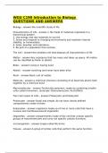 WGU C190 Introduction to Biology