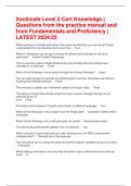 Xactimate Level 2 Cert Knowledge&period;&vert; Questions from the practice manual and from Fundamentals and Proficiency &vert; LATEST 2024&sol;25