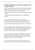 NURSING 2000 Exam 4 ATI Practice Questions with Complete Solutions&period;