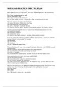 Nurse Aid practice